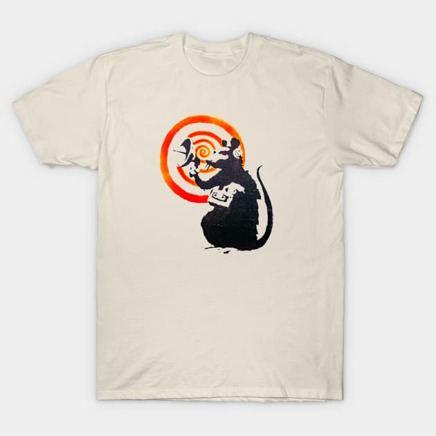 Rat Listening T-Shirt by PandaSex